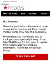 e-mailing - Macy's - 07/2021