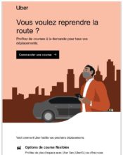 e-mailing - Marketing Acquisition - Relance inactifs - Uber - 08/2021