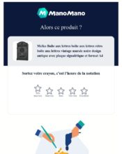 e-mailing - Enquêtes Clients - NPS / Avis clients - ManoMano - 08/2021