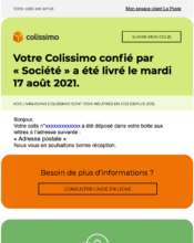  - Transactionnels - Confirmation Livraison - La Poste - 01/2023