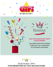 e-mailing - Marketing relationnel - Bienvenue - Welcome - Marketing fidélisation - Début / Fin du Programme de Fidélité - Gifi - 08/2021