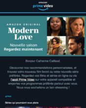 e-mailing - Marketing marque - Communication Services - Nouveaux Services - Prime Video - 08/2021