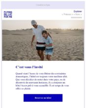 e-mailing - Collecte de données - Acquisition de leads - Marketing fidélisation - Animation / Vie du Programme de Fidélité - Incitation au réachat - Flying Blue - 08/2021