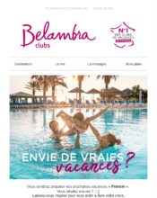 e-mailing - Marketing relationnel - Relance visiteurs site - Belambra - 09/2021