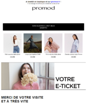 e-mailing - Transactionnels - Mise à disposition facture - Promod - 09/2021
