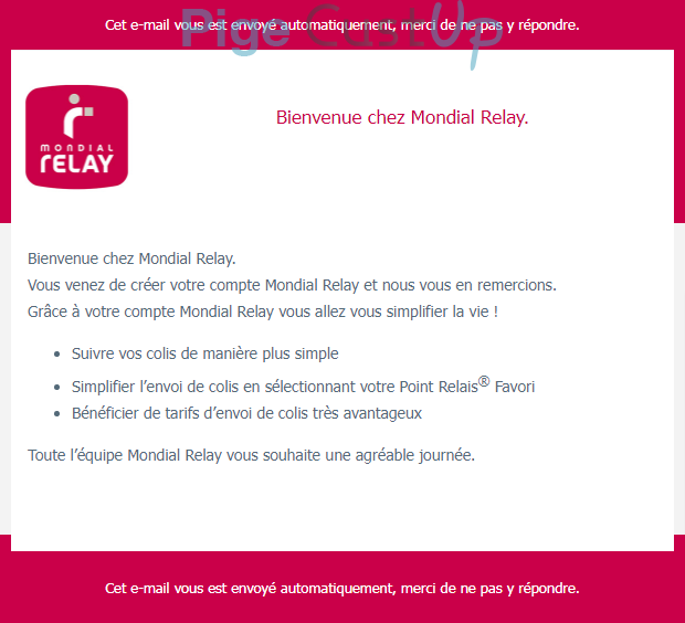 MONDIAL RELAY - Colis perdu