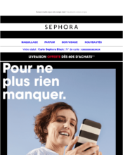  - Marketing fidélisation - Rétention - Service Clients - Mise à jour coordonnées (téléphone, adresse, etc...) - Sephora - 08/2022