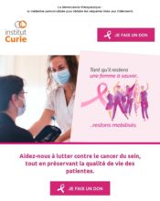 e-mailing - Marketing Acquisition - Collecte de dons - Institut Curie - 10/2021