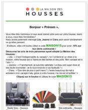 e-mailing - La maison des housses - 10/2021