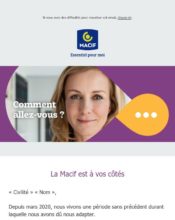 e-mailing - Marketing marque - Institutionnel - Macif - 10/2021