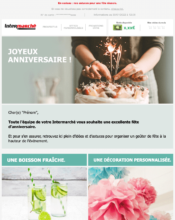 e-mailing - Marketing relationnel - Anniversaire / Fête contact - Intermarché - 11/2021