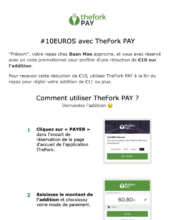 e-mailing - Marketing fidélisation - Animation / Vie du Programme de Fidélité - Service Clients - Mise à jour coordonnées bancaires - La fourchette - 11/2021