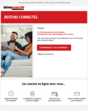 e-mailing - Transactionnels - Changement de mot de passe / d'identifiant - Intermarché - 11/2021