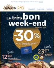 e-mailing - Marketing fidélisation - Incitation au réachat - Marketing Acquisition - Ventes flash, soldes, demarque, promo, réduction - Picard - 12/2021
