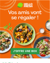 e-mailing - Marketing Acquisition - Gratuit - Cadeau - Parrainage - Hello Fresh - 12/2021