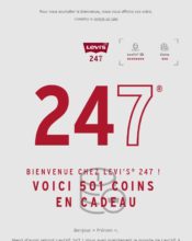 - Marketing fidélisation - Animation / Vie du Programme de Fidélité - Marketing relationnel - Bienvenue - Welcome - Levi's - 10/2023