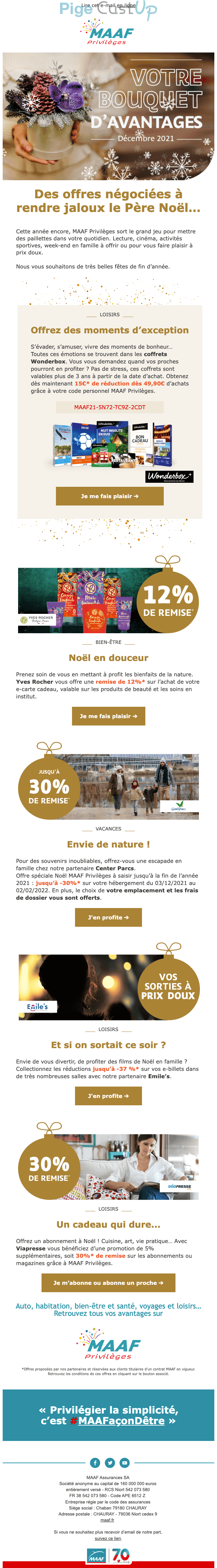 Exemple de Type de media  e-mailing - Maaf - Marketing Acquisition - Derniers jours