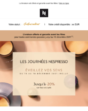 e-mailing - Marketing Acquisition - Derniers jours - Nespresso - 12/2021