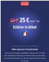e-mailing - Marketing Acquisition - Acquisition abonnements - Alternatives Economiques - 01/2022