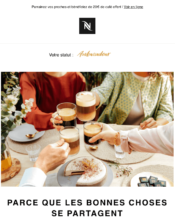 e-mailing - Marketing Acquisition - Parrainage - Nespresso - 01/2022