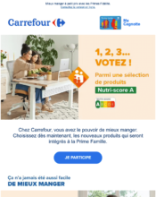 e-mailing - Enquêtes Clients - Consultation client - Carrefour - 01/2022