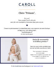  - Marketing relationnel - Bienvenue - Welcome - Caroll - 10/2023