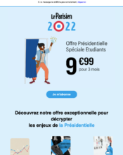 e-mailing - Le Parisien - 02/2022