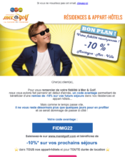 e-mailing - Marketing fidélisation - Animation / Vie du Programme de Fidélité - Incitation au réachat - Marketing Acquisition - Ventes flash, soldes, demarque, promo, réduction - Mere et Golf - 02/2022