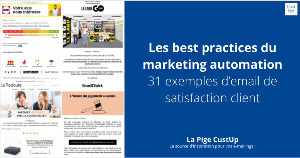exemple emailings enquete satisfaction