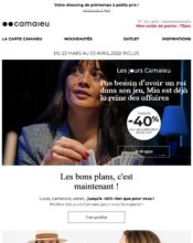 e-mailing - Camaïeu - 03/2022