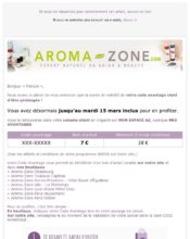 e-mailing - Aroma-Zone - 03/2022