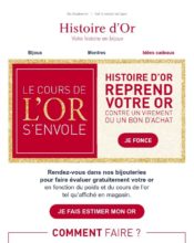e-mailing - Histoire d'Or - 03/2022