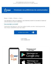 e-mailing - Enquêtes Clients - Consultation client - EDF - 03/2022