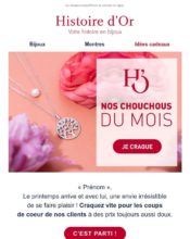 e-mailing - Histoire d'Or - 03/2022