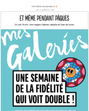 e-mailing - Galeries Lafayette - 04/2022
