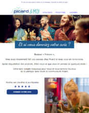 e-mailing - Enquêtes Clients - NPS / Avis clients - Picard - 04/2022