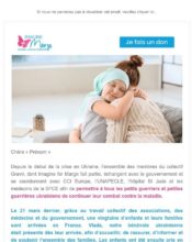 e-mailing - Marketing Acquisition - Collecte de dons - Marketing marque - Institutionnel - Marketing relationnel - Newsletter - Imagine for Margo - 04/2022