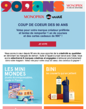 e-mailing - Marketing marque - Anniversaire marque - Monoprix - 05/2022