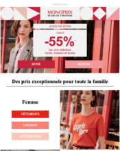 e-mailing - Marketing marque - Anniversaire marque - Monoprix - 05/2022