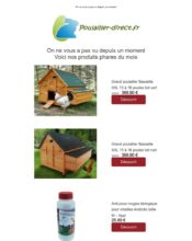e-mailing - Marketing Acquisition - Relance inactifs - Poulailler-direct.fr - 06/2022