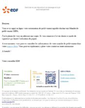 e-mailing - Transactionnels - Confirmation modification conditions de paiement - EDF - 06/2022