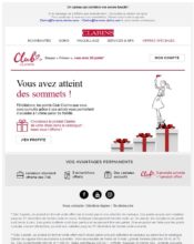e-mailing - Marketing fidélisation - Animation / Vie du Programme de Fidélité - Marketing Acquisition - Gratuit - Cadeau - Clarins - 06/2022