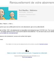 e-mailing - Marketing fidélisation - Renouvellement abonnement - Apple.com - 11/2022