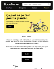 e-mailing - Marketing marque - Communication Produits - Nouveaux produits - Back Market - 07/2022