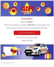 e-mailing - Marketing Acquisition - Gratuit - Cadeau - Gifi - 07/2022