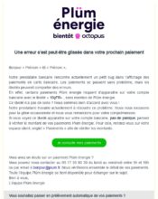 e-mailing - Service Clients - Erreur facturation - Plüm - 07/2022