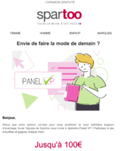 e-mailing - Marketing fidélisation - Testeurs / Ambassadeurs - Spartoo - 08/2022