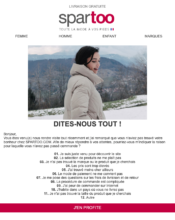 e-mailing - Enquêtes Clients - Consultation client - Spartoo - 08/2022