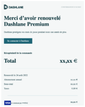 e-mailing - Marketing fidélisation - Renouvellement abonnement - Dashlane - 08/2022