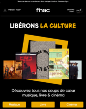 e-mailing - Marketing marque - Communication Produits - Nouveaux produits - Fnac - 08/2022